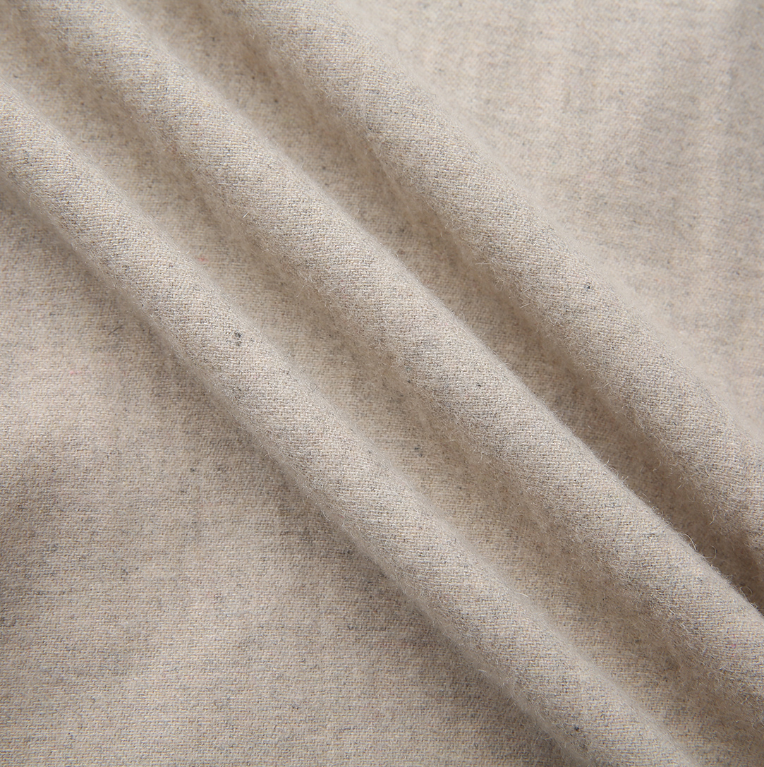 Side Pleat Wool Skirt