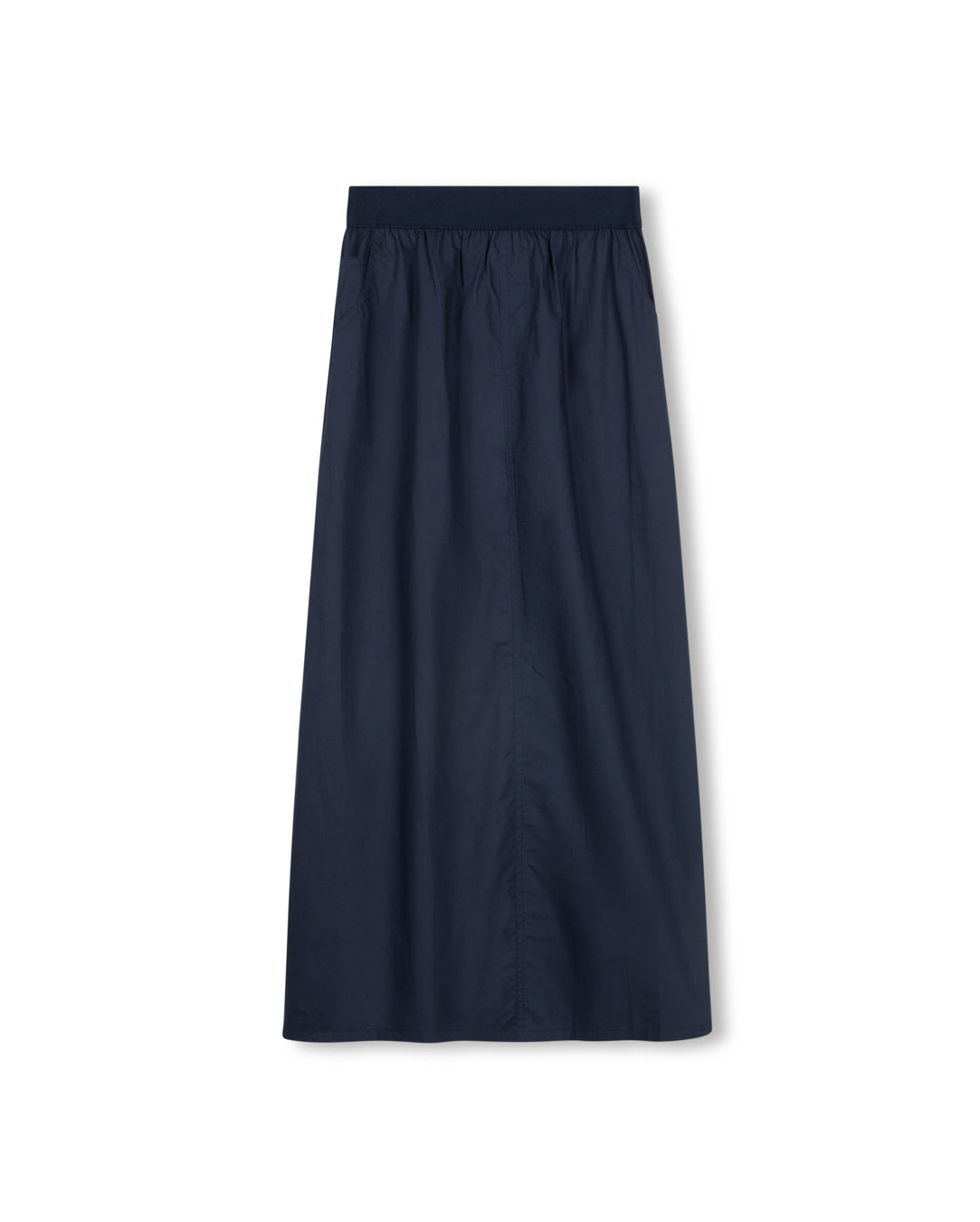 Poplin Elastic Straight Skirt