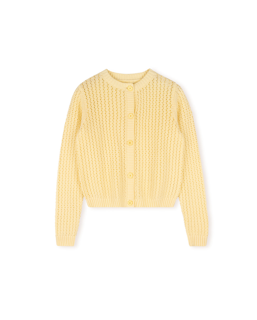 Open Knit Crop Cardigan