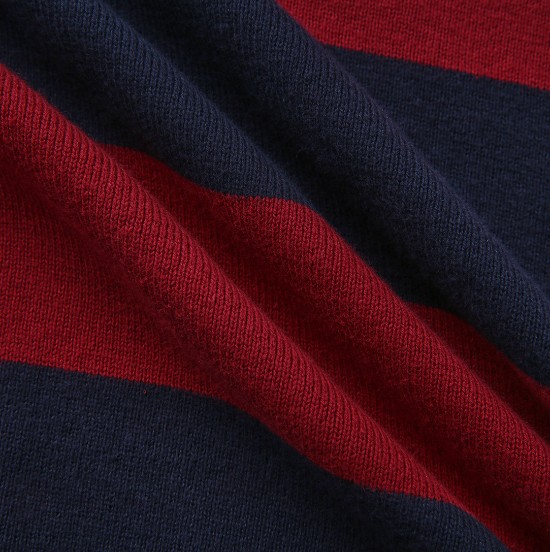 Knit Stripe Crest Detailed Dress