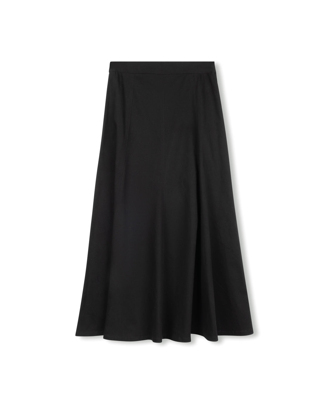 Denim Panel Belted Skirt - Junees