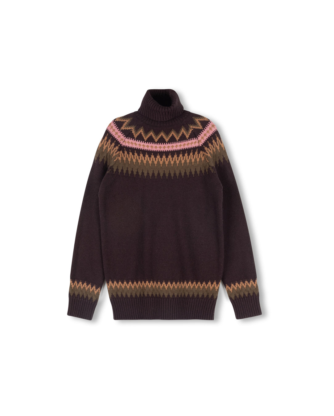 Fair Isle Roll Neck Sweater