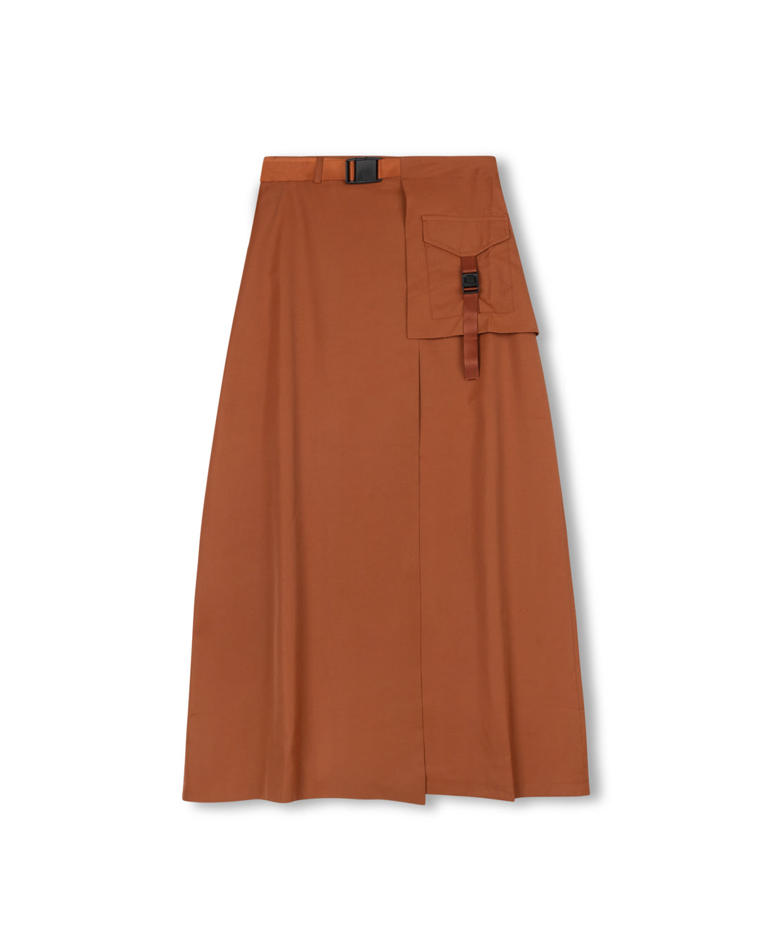 Buckle Nylon Skirt W-21527