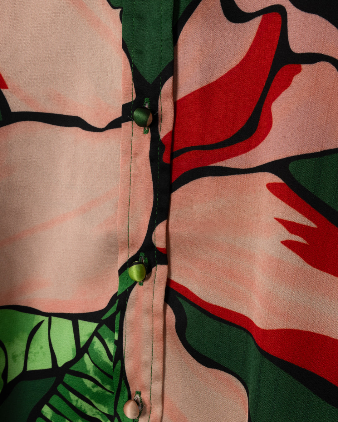 Flower Detailed Silk Blouse