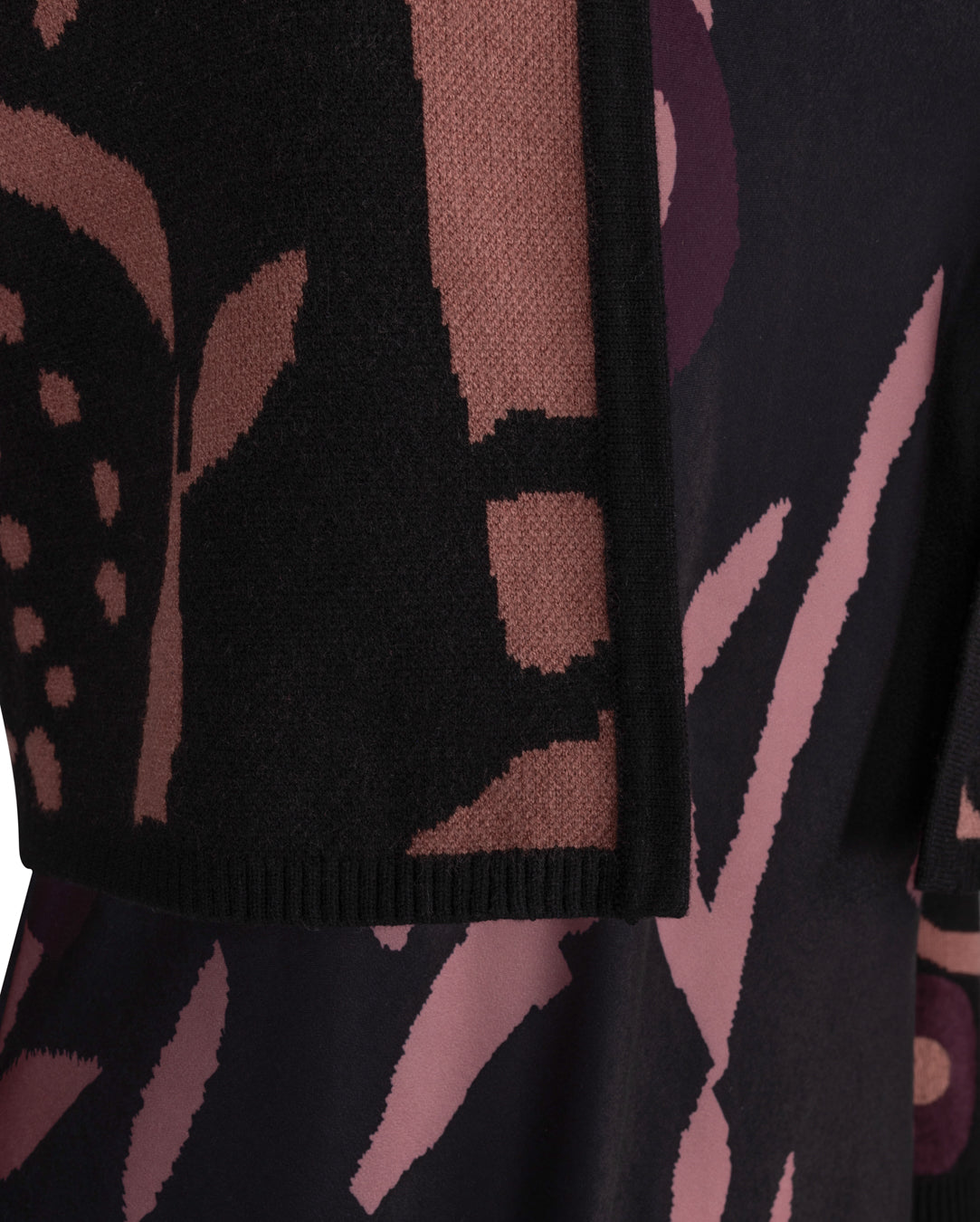 Ombre Cardigan Silk Dress W-22312