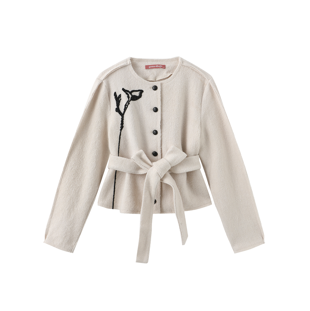 Avon Wool Flower Blazer