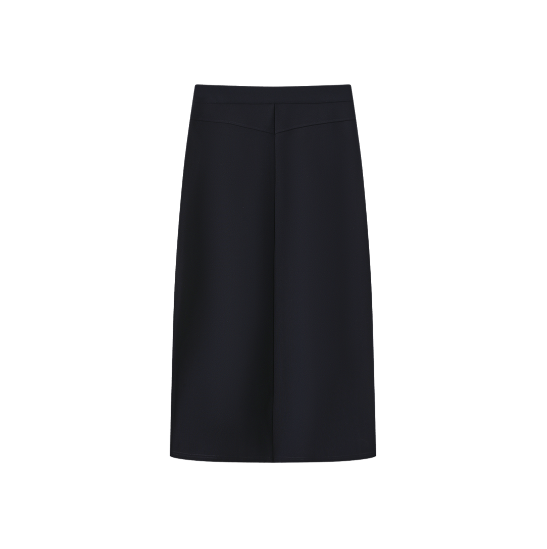 Ponti Side Zipper Maxi Skirt