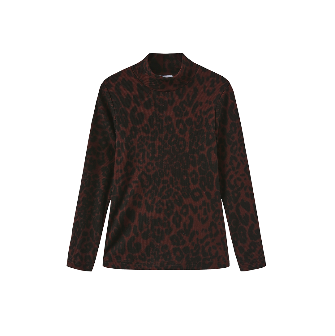 Brent Printed Turtleneck