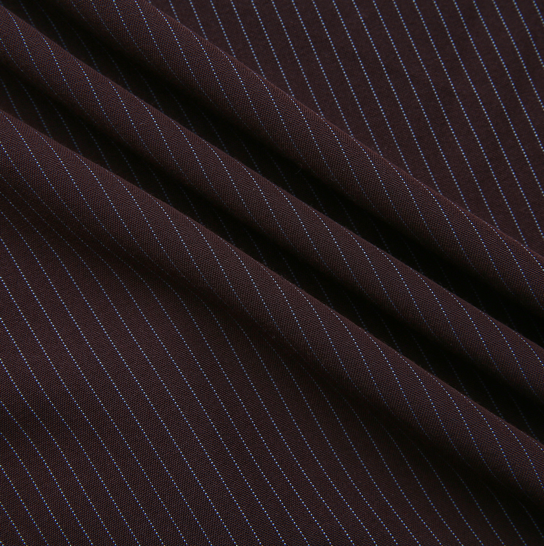 Pinstripe Drawstring Dress