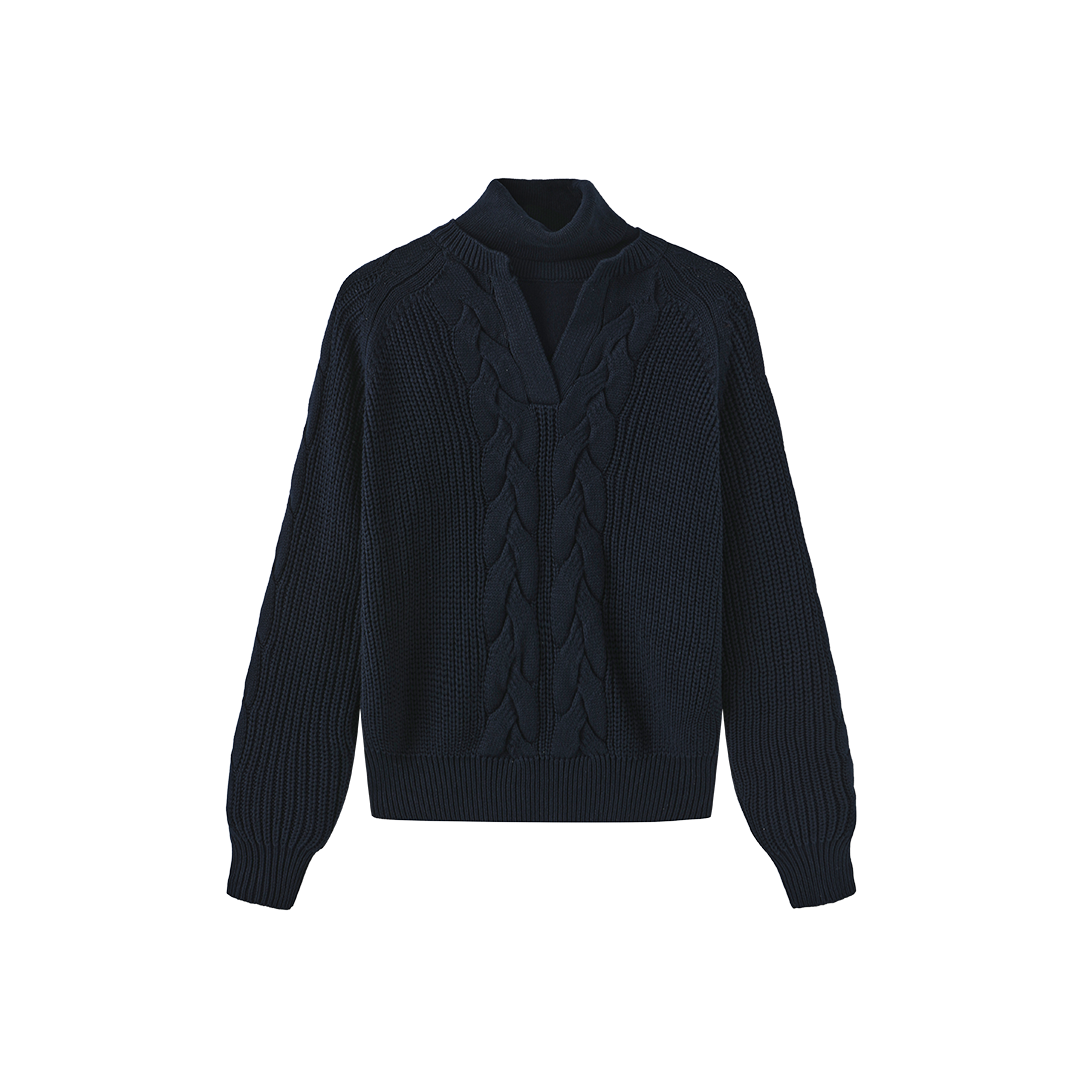 Tone On Tone Sweater Turtleneck