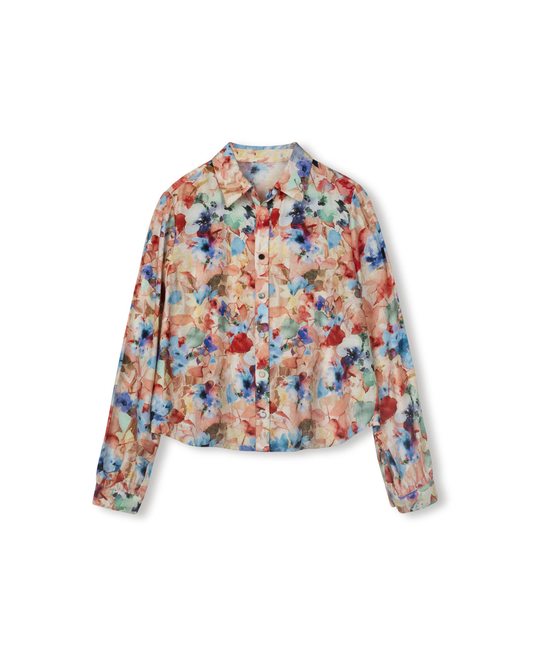 Red Floral Blouse - Junees