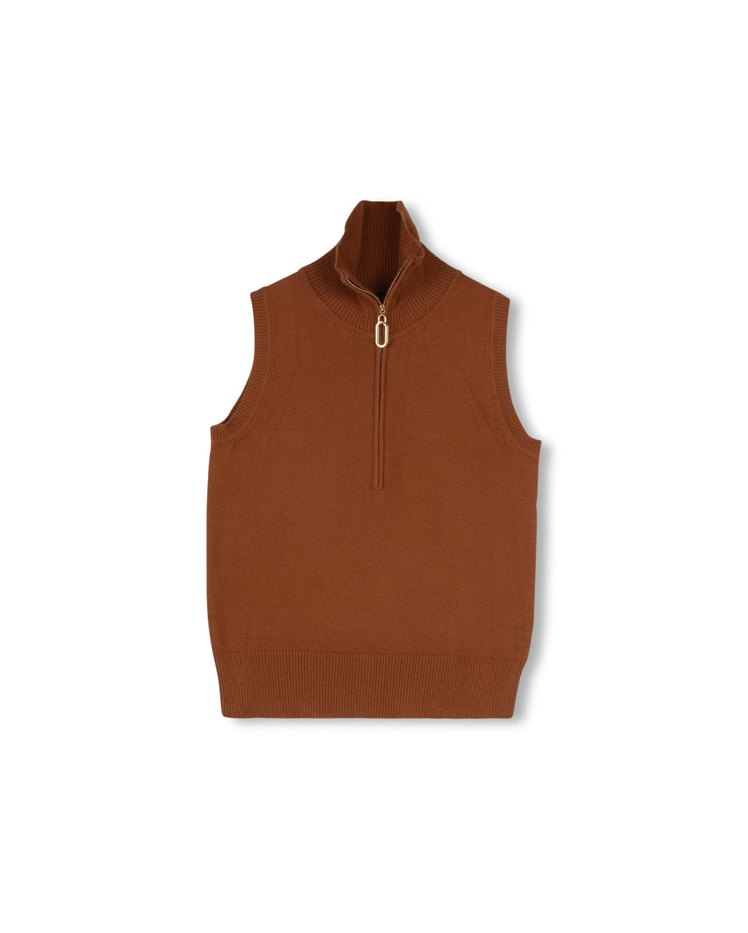 Knit Half Zip Vest W-21586