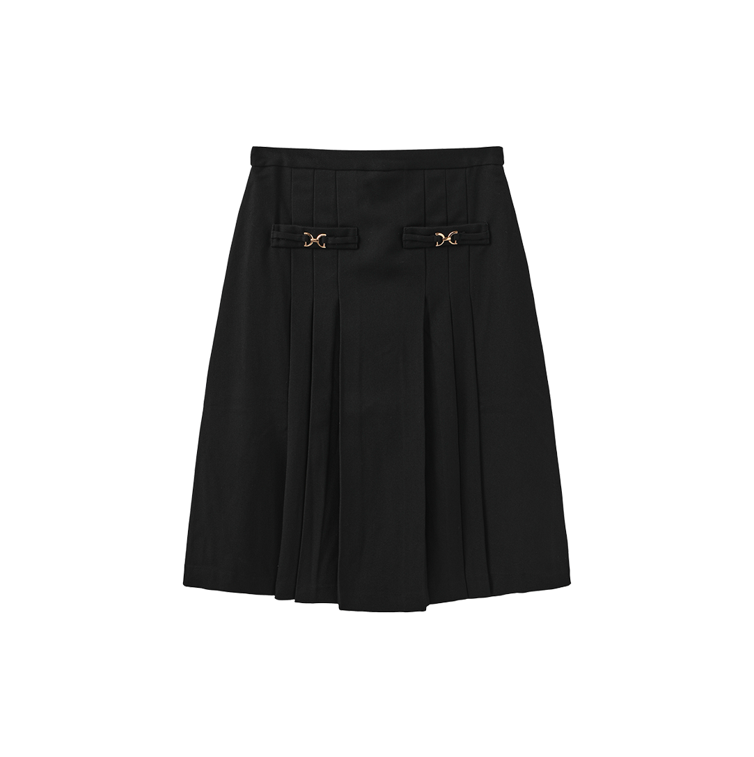 Side Pleat Detailed Skirt