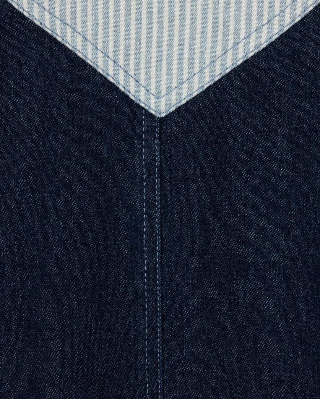 Zeno Striped And Solid Midi Skirt