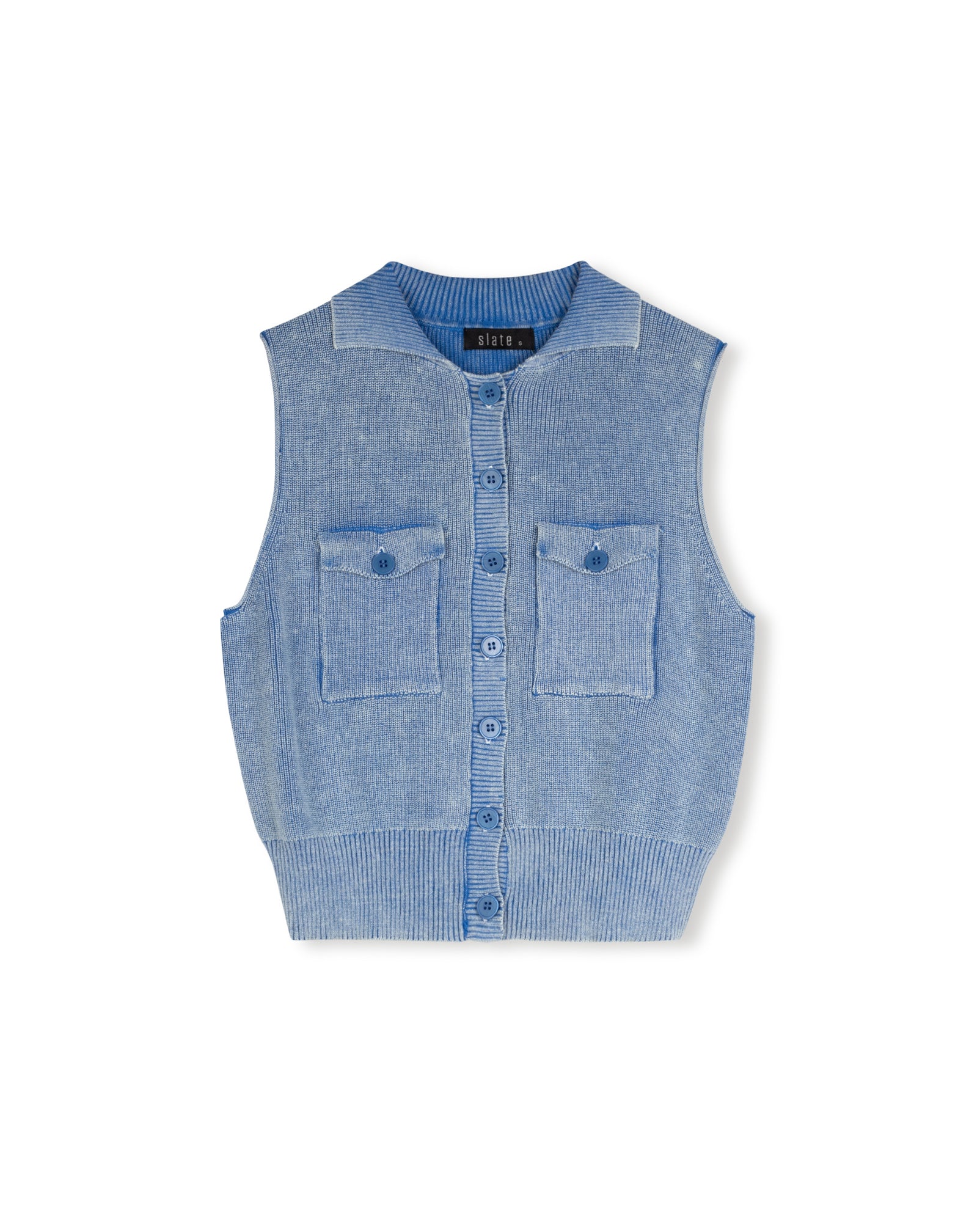 Mineral Wash Pocket Vest - Junees