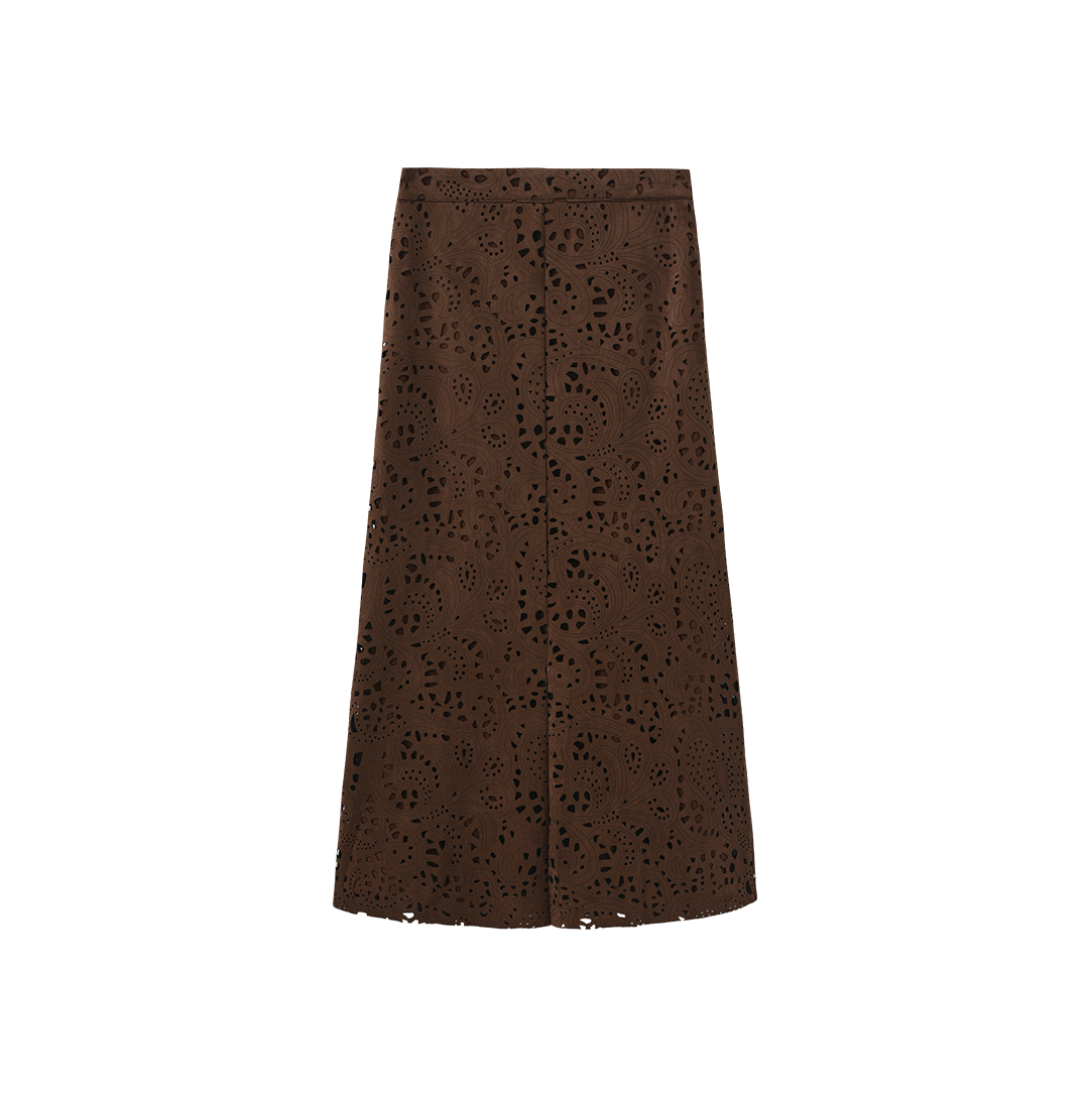 Cut Out Detailed Straight Skirt