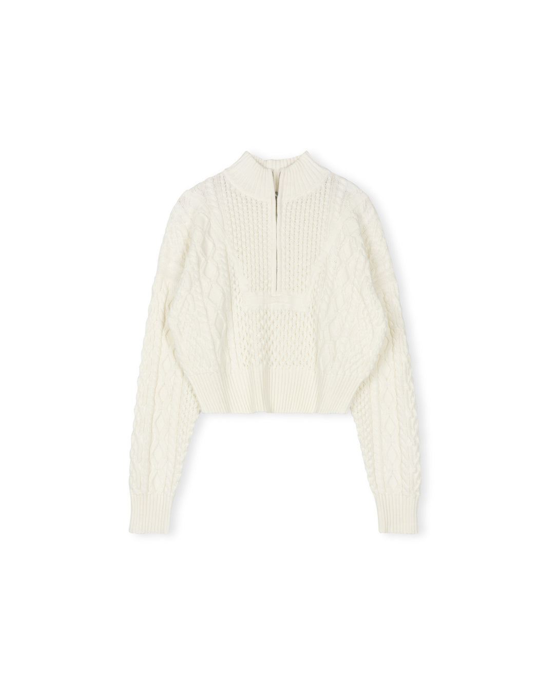 Funnel Neck Crop Sweater