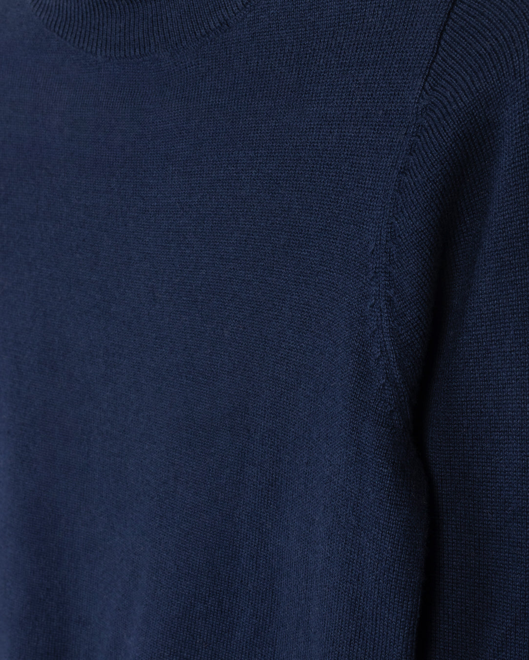 Puffed Denim Knit Turtleneck