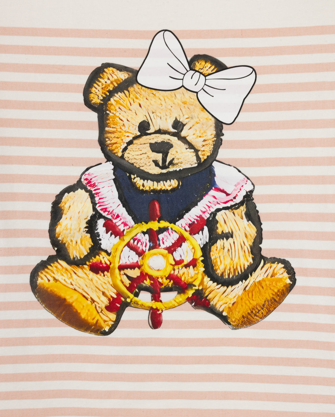 Teddy Bear Half Striped Tee