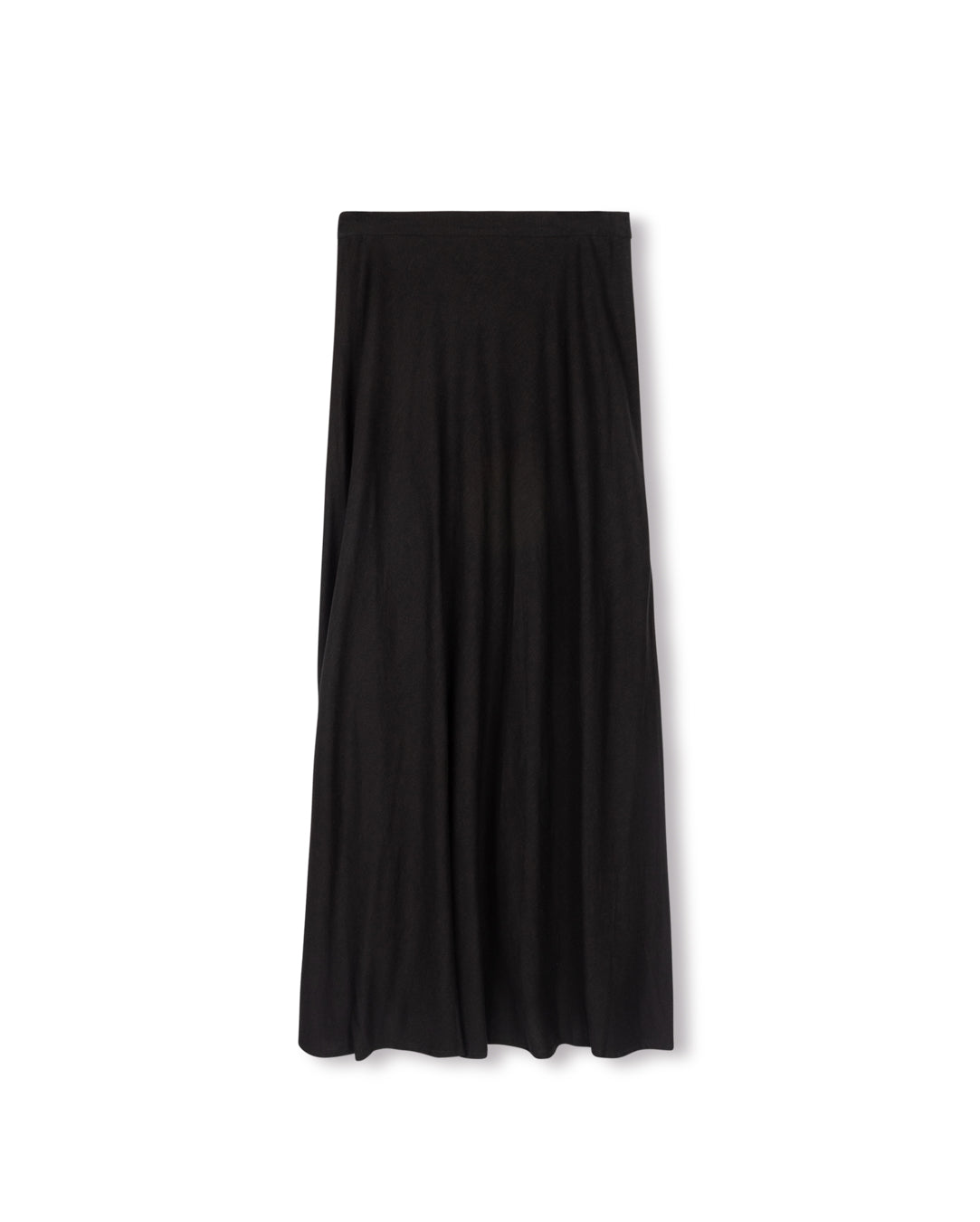 Linen Maxi Flairy Skirt W-18617