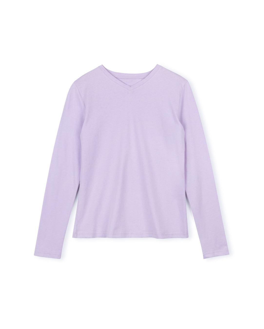 V-neck Long Sleeve T-Shirt W-17785