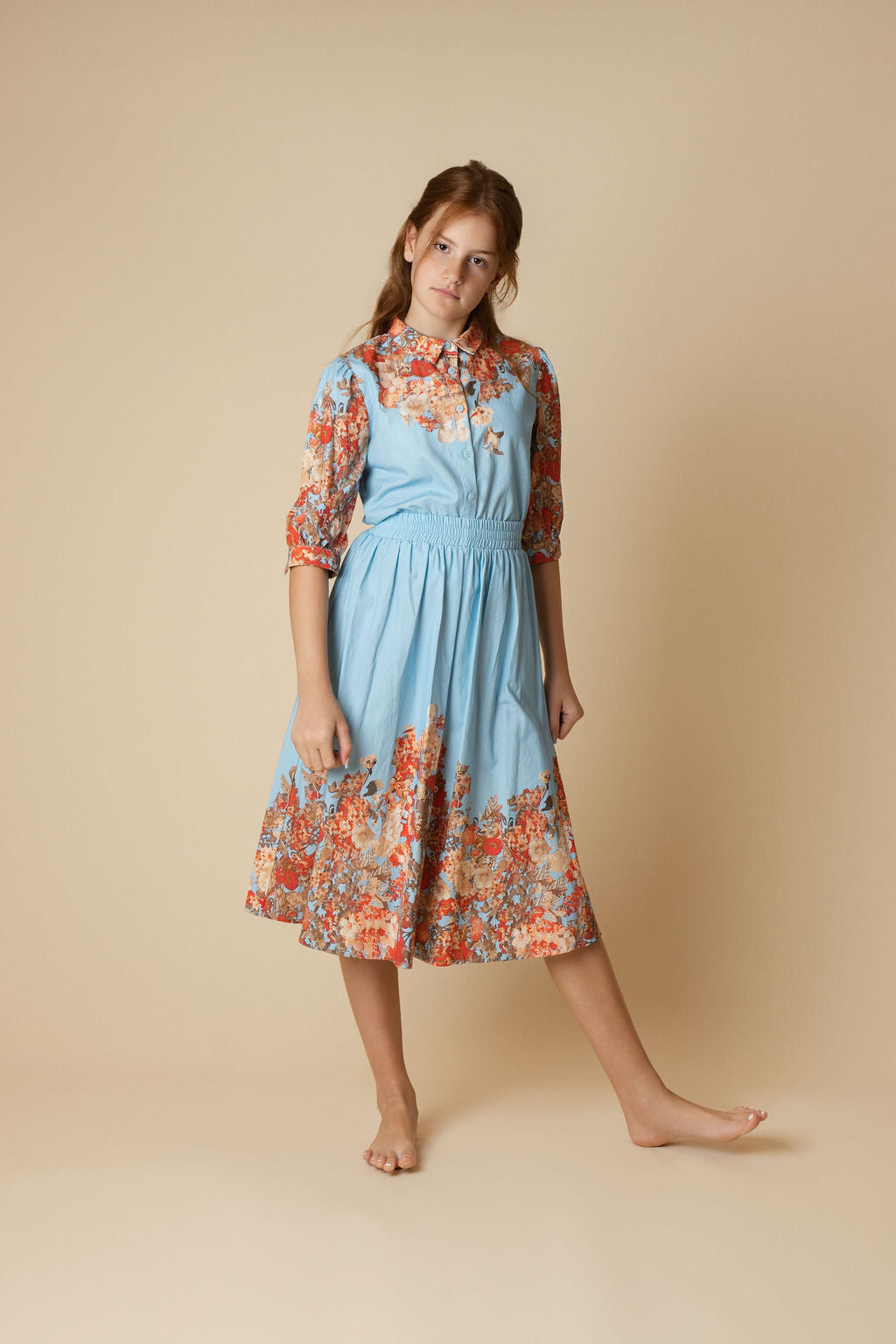 Rafi Floral Printed Skirt - Junees