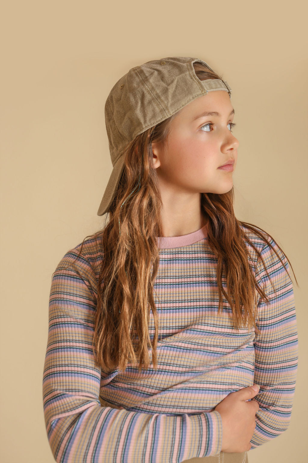 Multi Striped Ribbed T-shirt - Junees