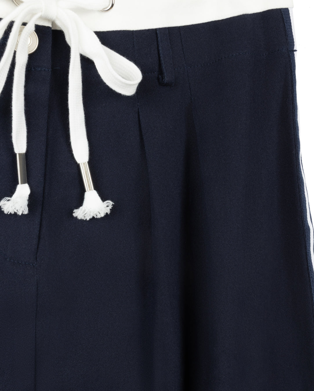 Drawstring Pleat Denim Skirt - Junees