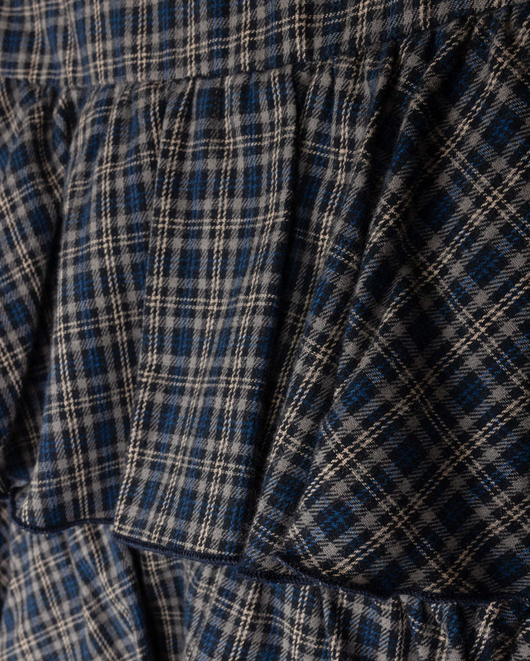 Grad Layer Plaid Skirt