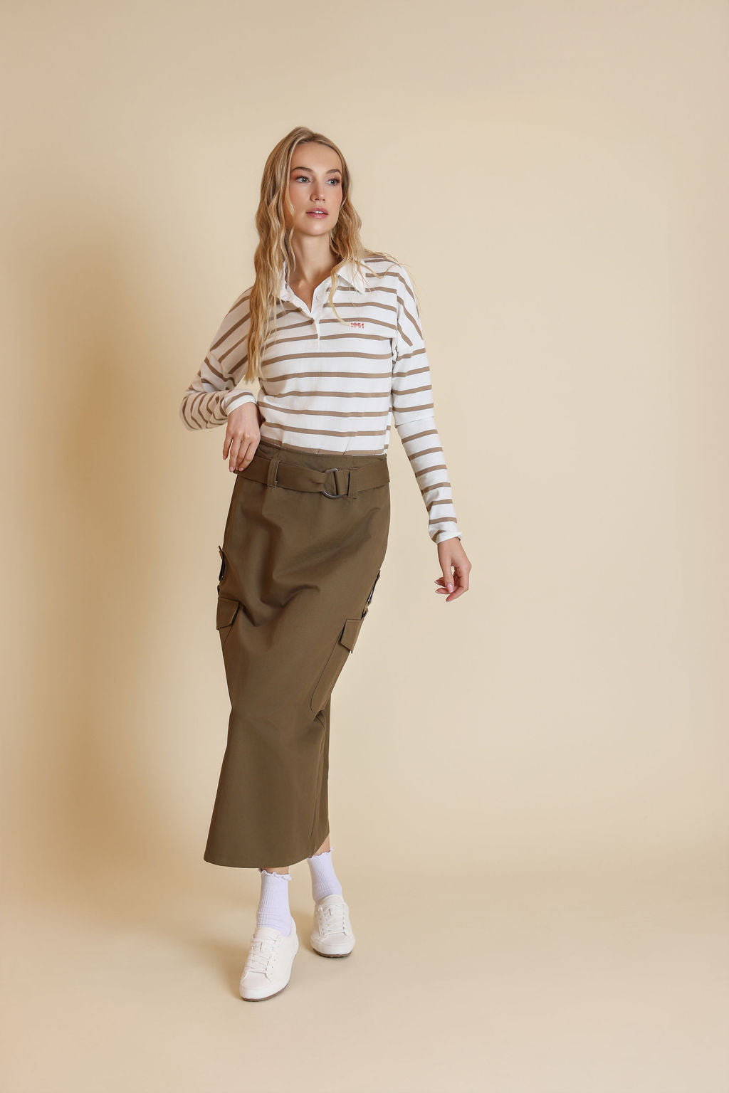 Belted Cargo Skirt - Junees