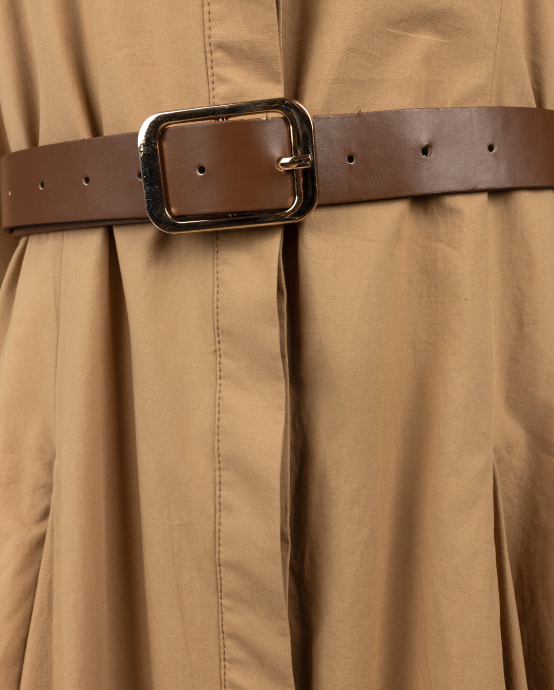 Cotton Button Down Shirt Dress