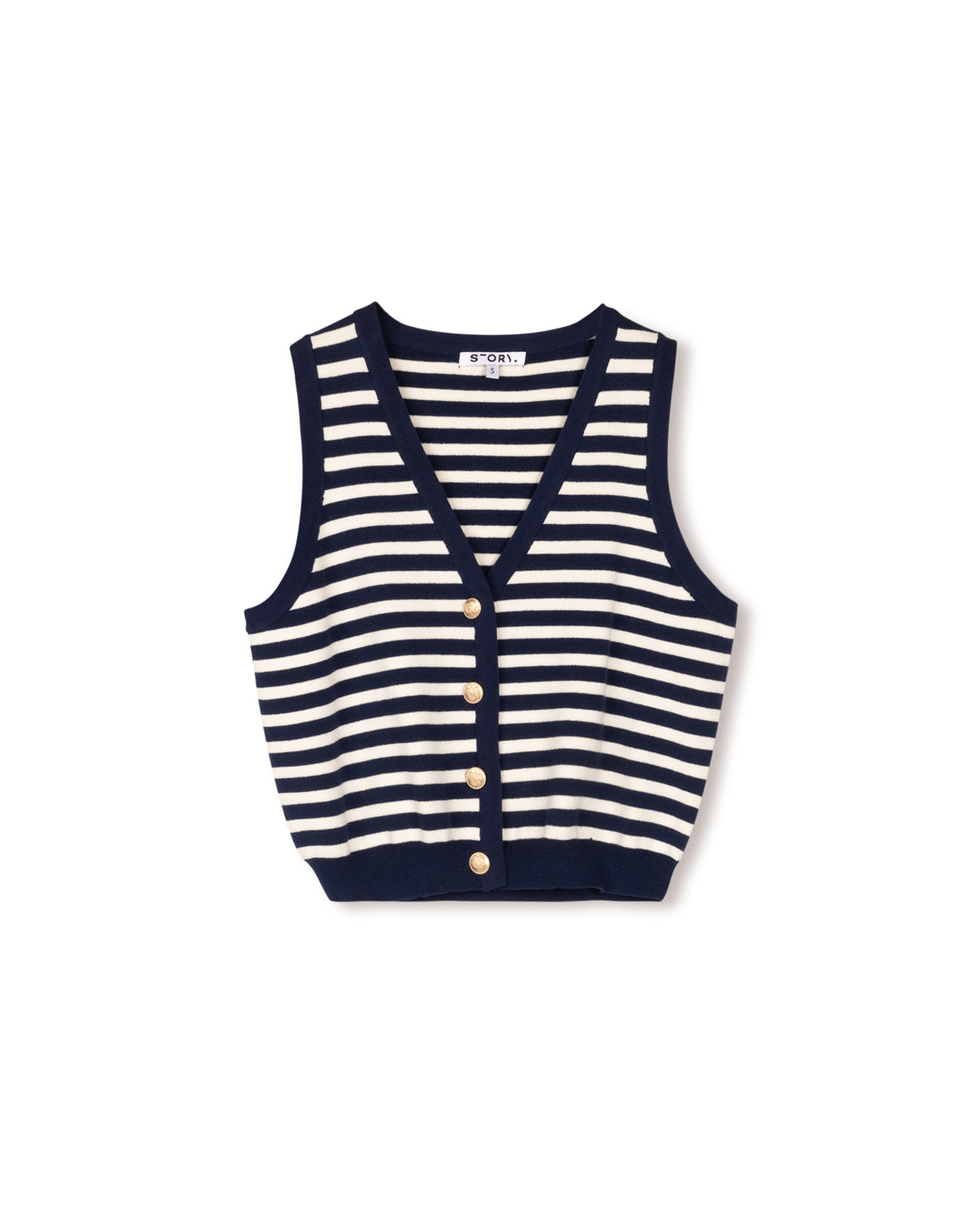 V-Neck Knit Vest W-19897