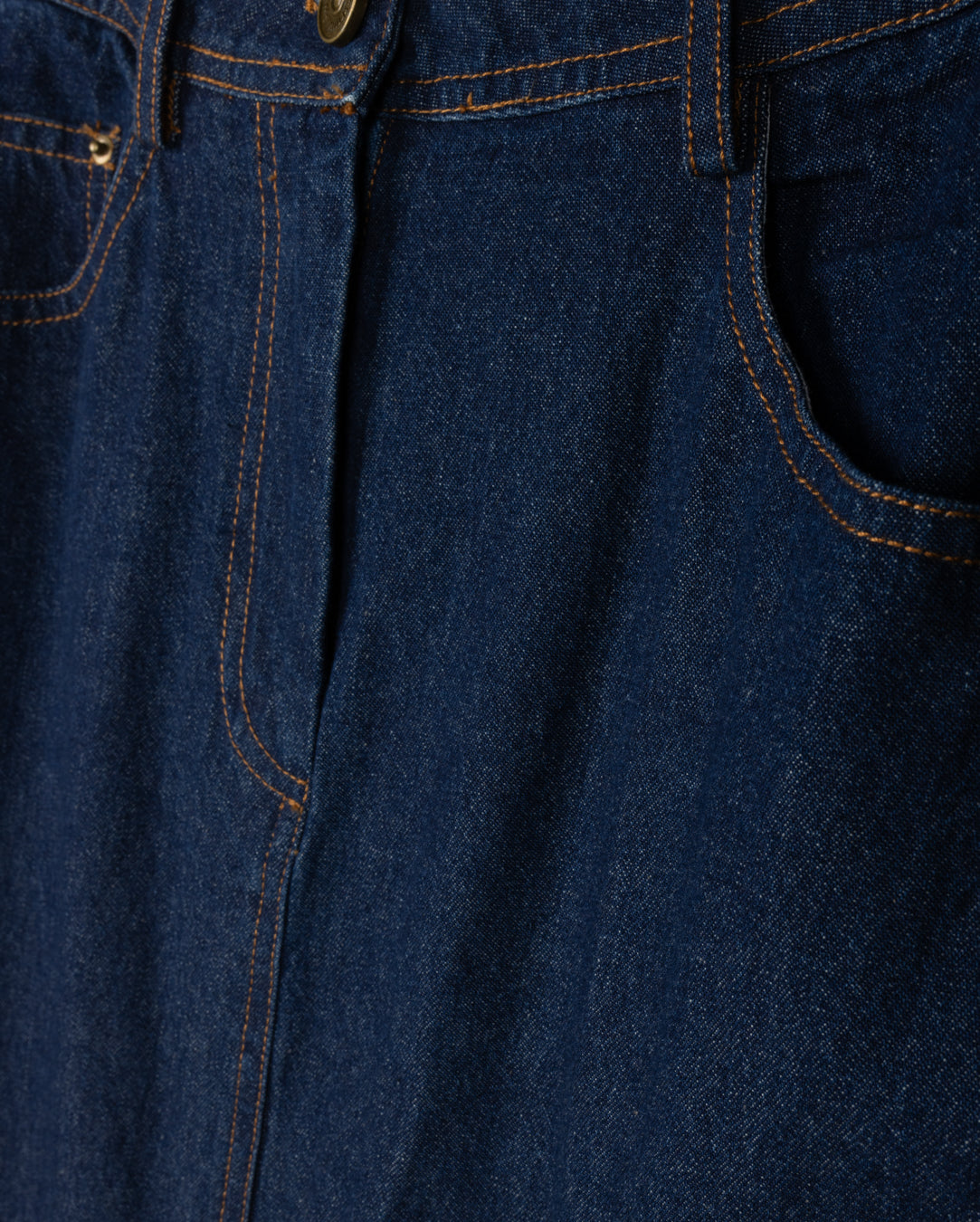 Straight Dark Denim Skirt - Junees