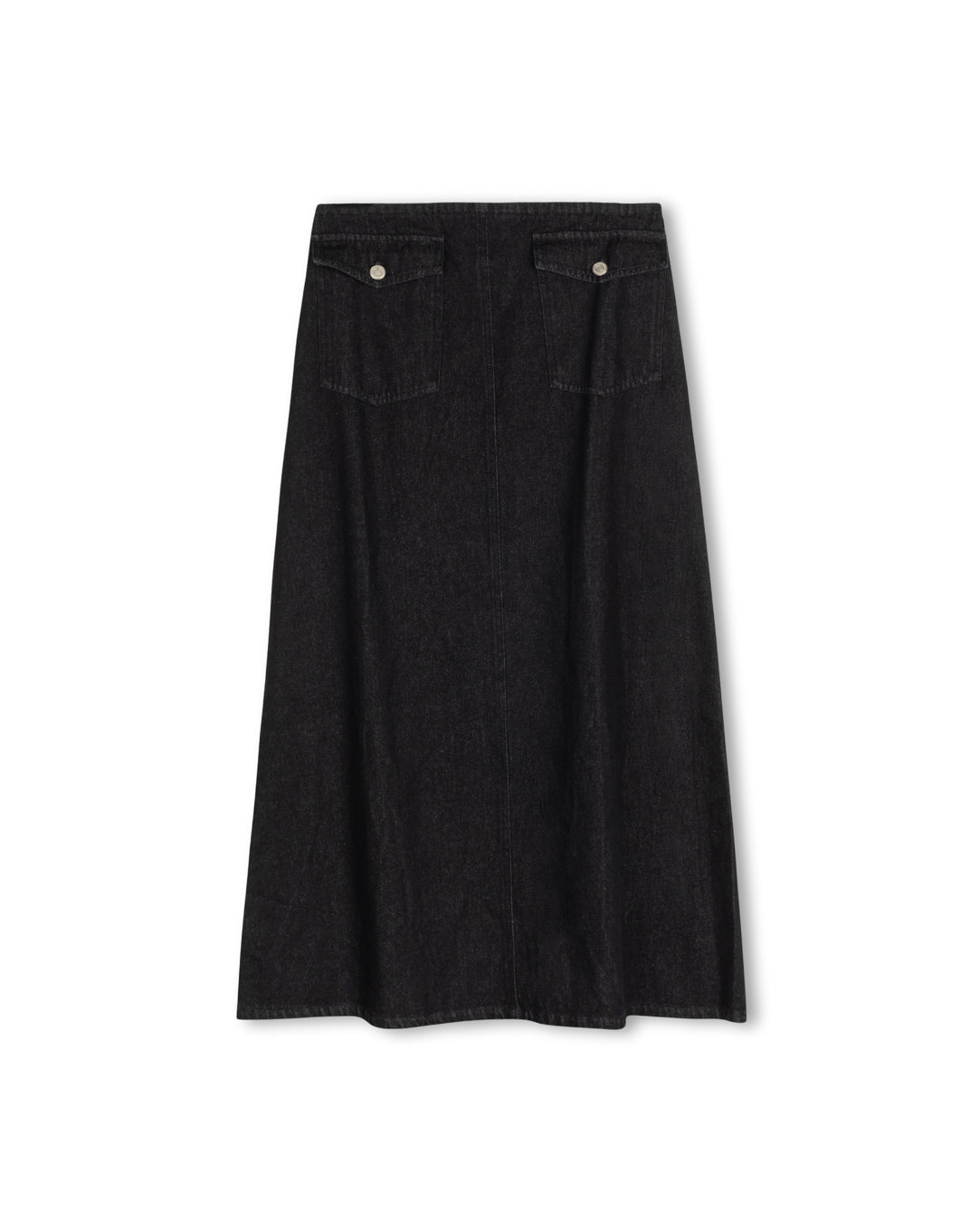 Straight Front Pocket Denim Skirt - Junees