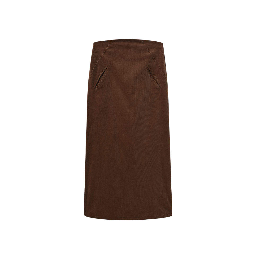 Corduroy Slit Pocket Skirt