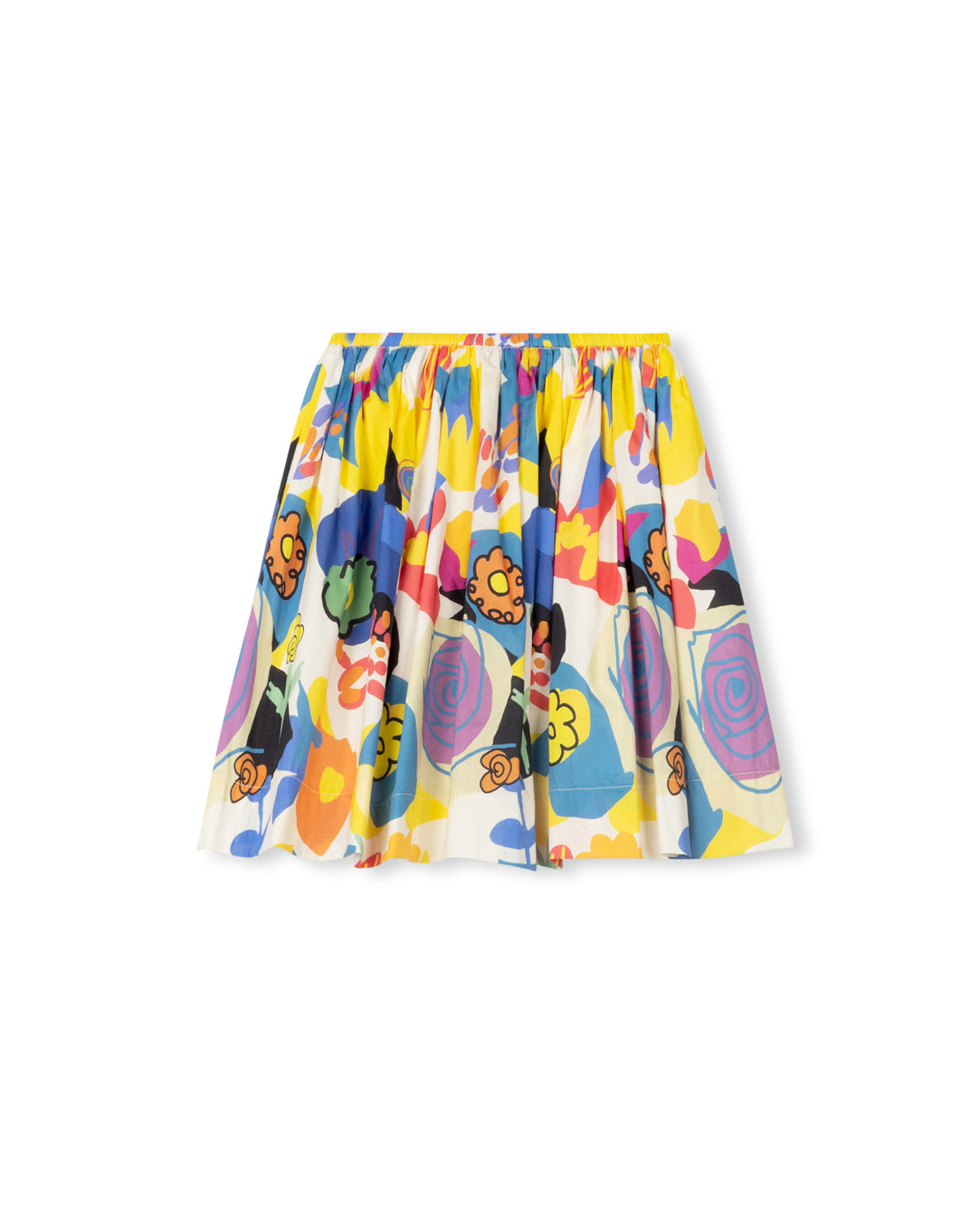 Color Printed Elastic Skirt - Junees