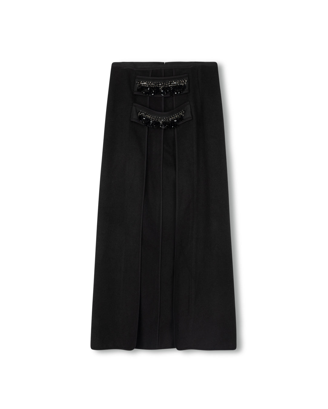 Side Beaded Deatiled Skirt