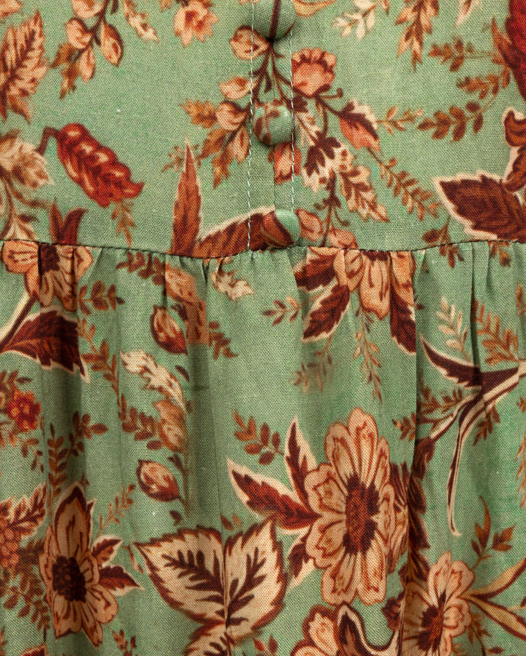 Smocked Neck Waisted Dress