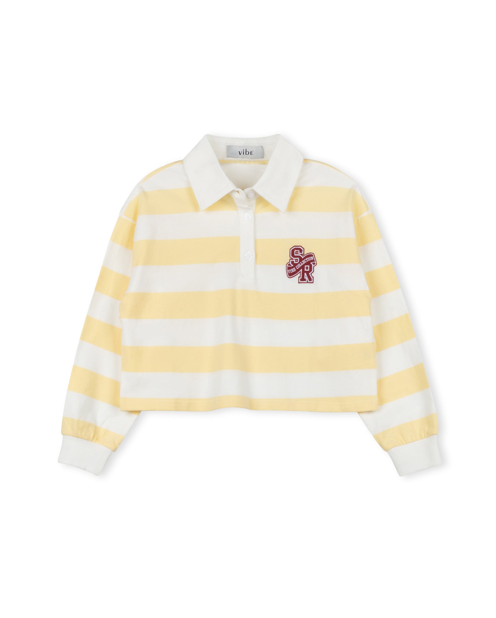 Cropped Striped Off Shoulder Tee - Junees