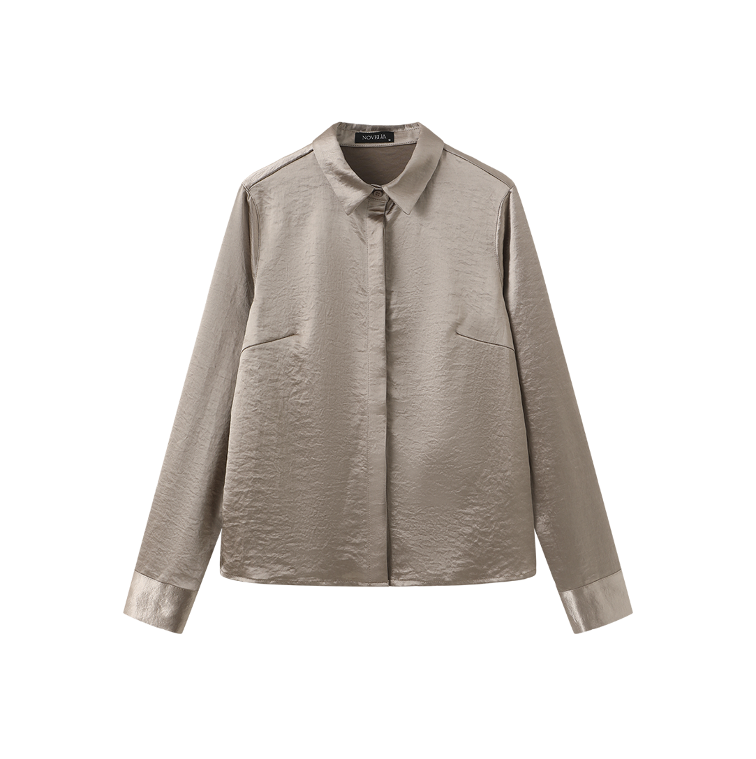 Metallic Silk Blouse