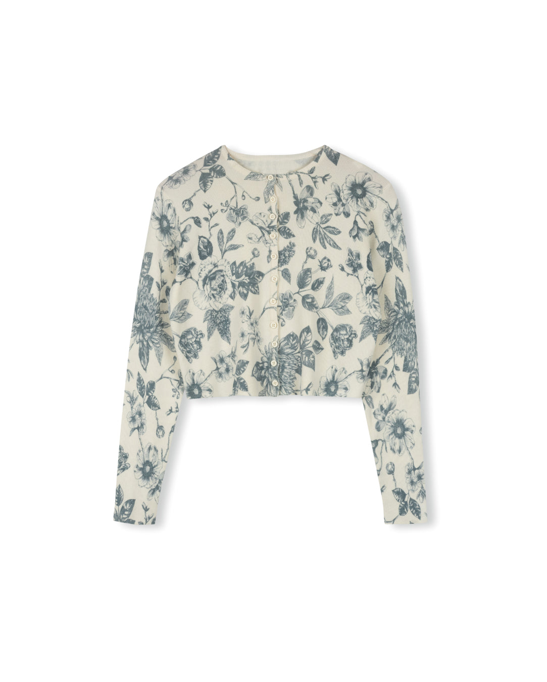 Floral Thin Knit Cardigan