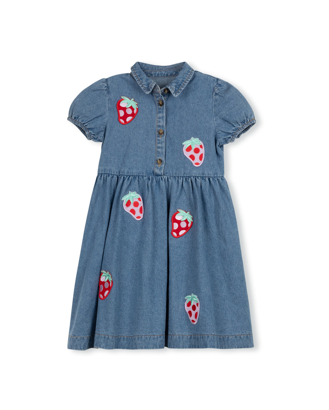 Denim Applique Dress