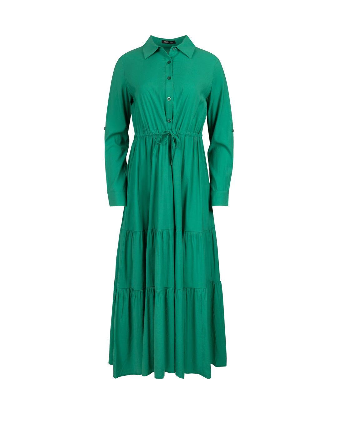 Drawstring Flowy Dress W-19659