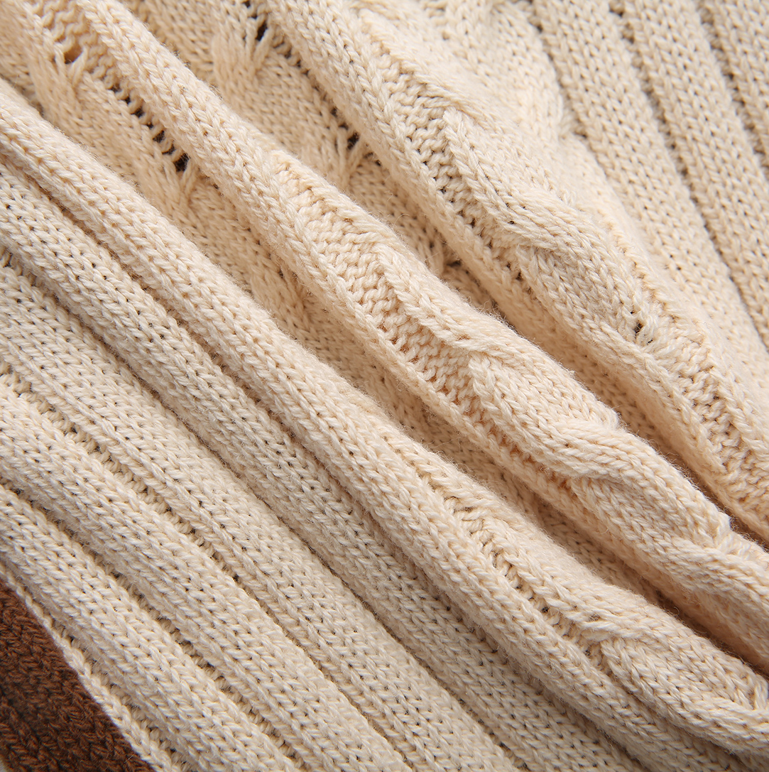 Poppy Cable Knit Trim Sweater Set