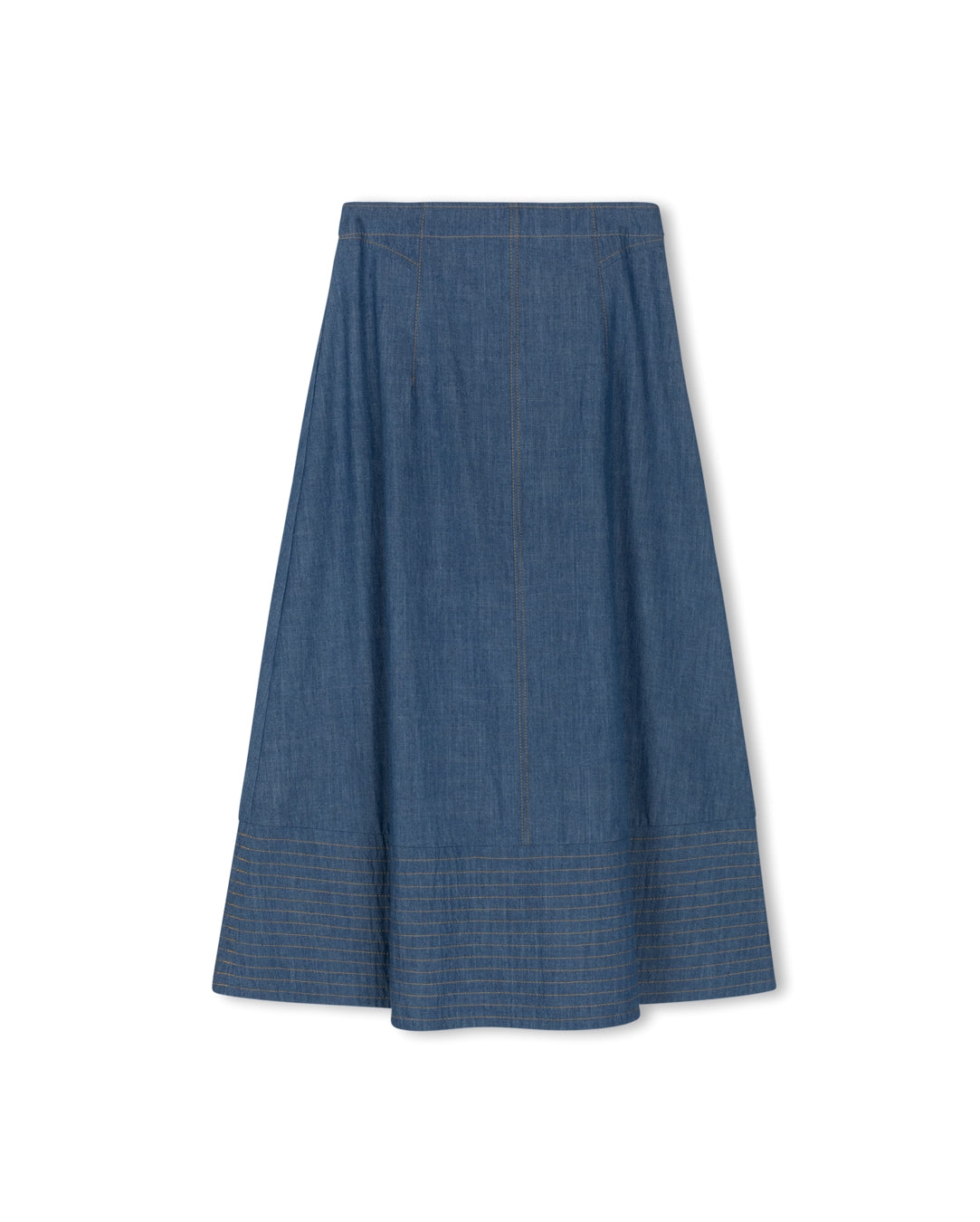 Denim Outline Skirt