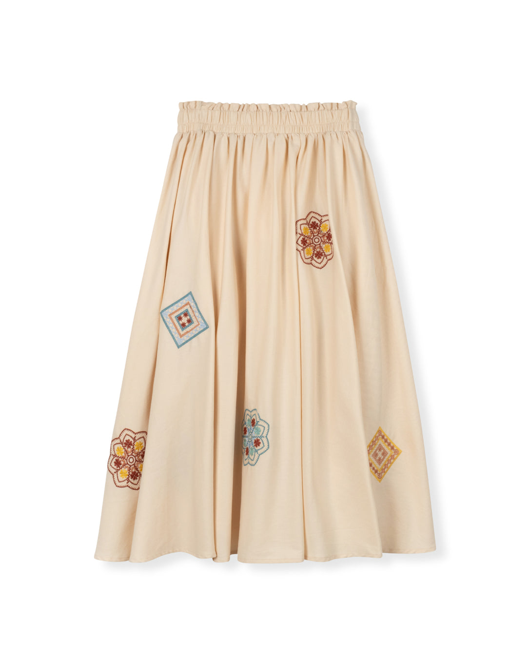 Lace Trim Patch Skirt