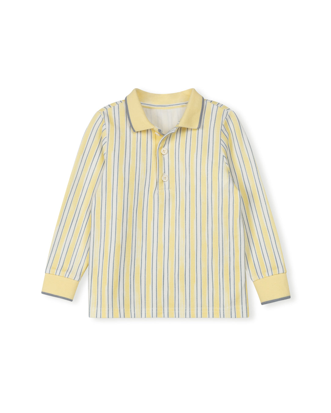 Micro Striped LS Polo