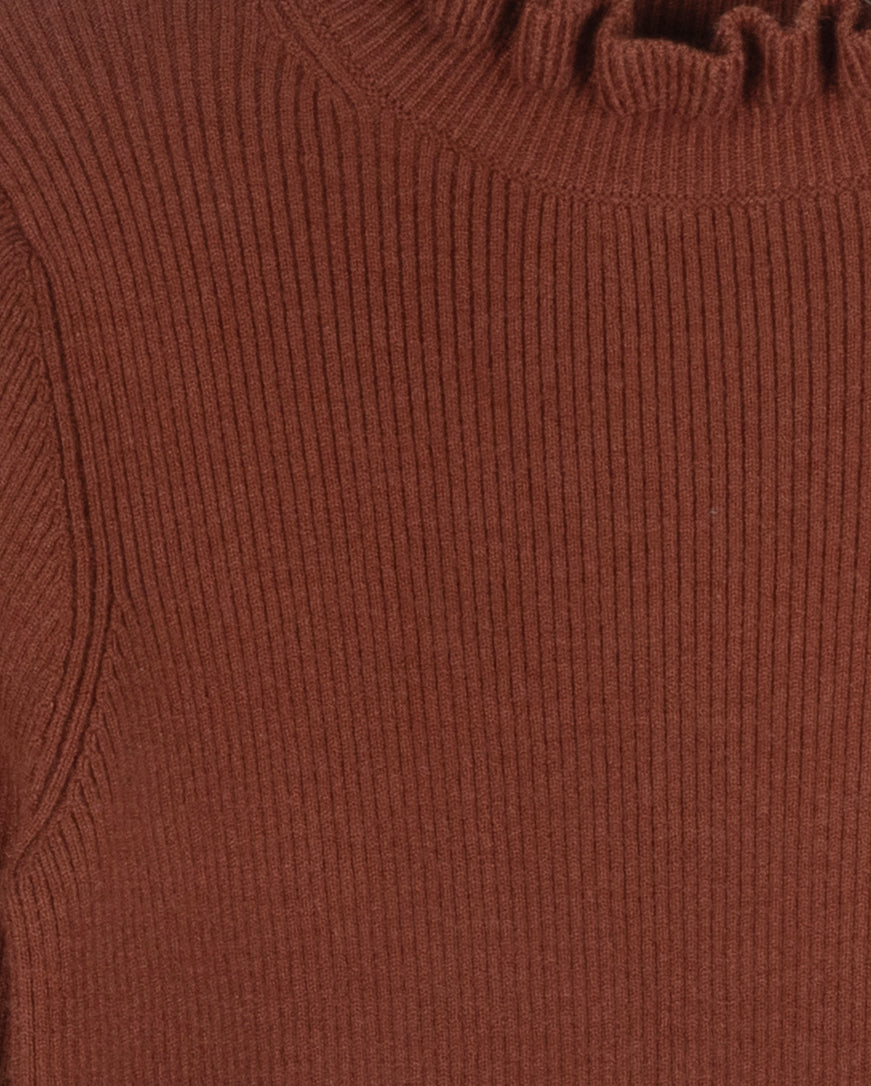 Mena Ruffle Neck Sweater C-22547