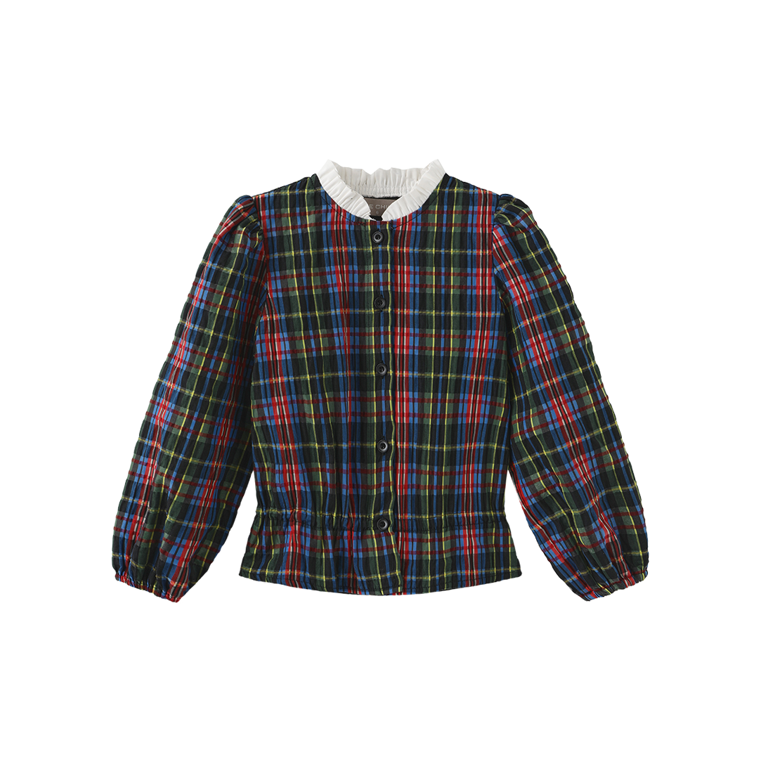 Plaid Bumpy Blouse
