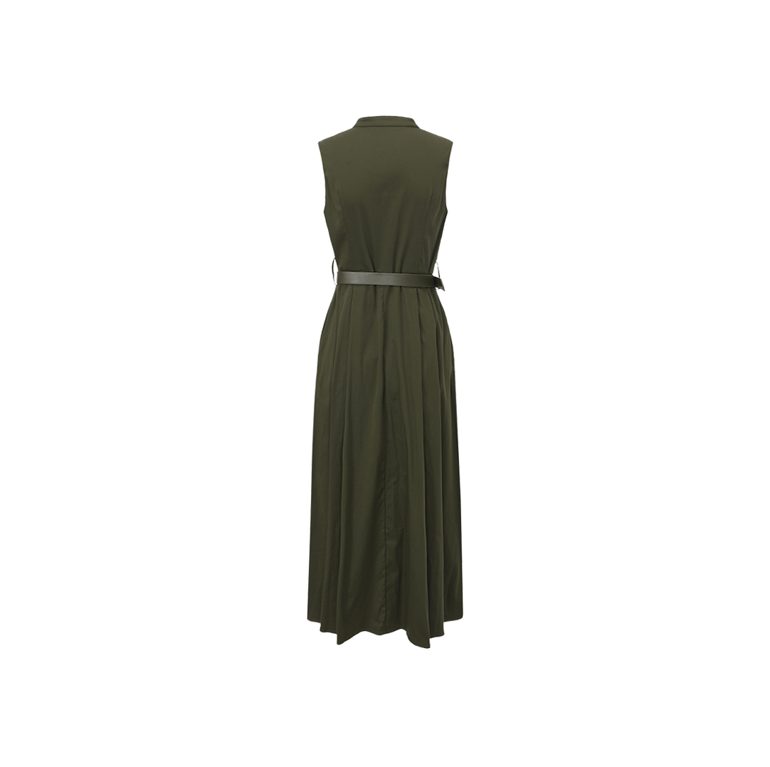 Poplin Belted V-Neck Jumper